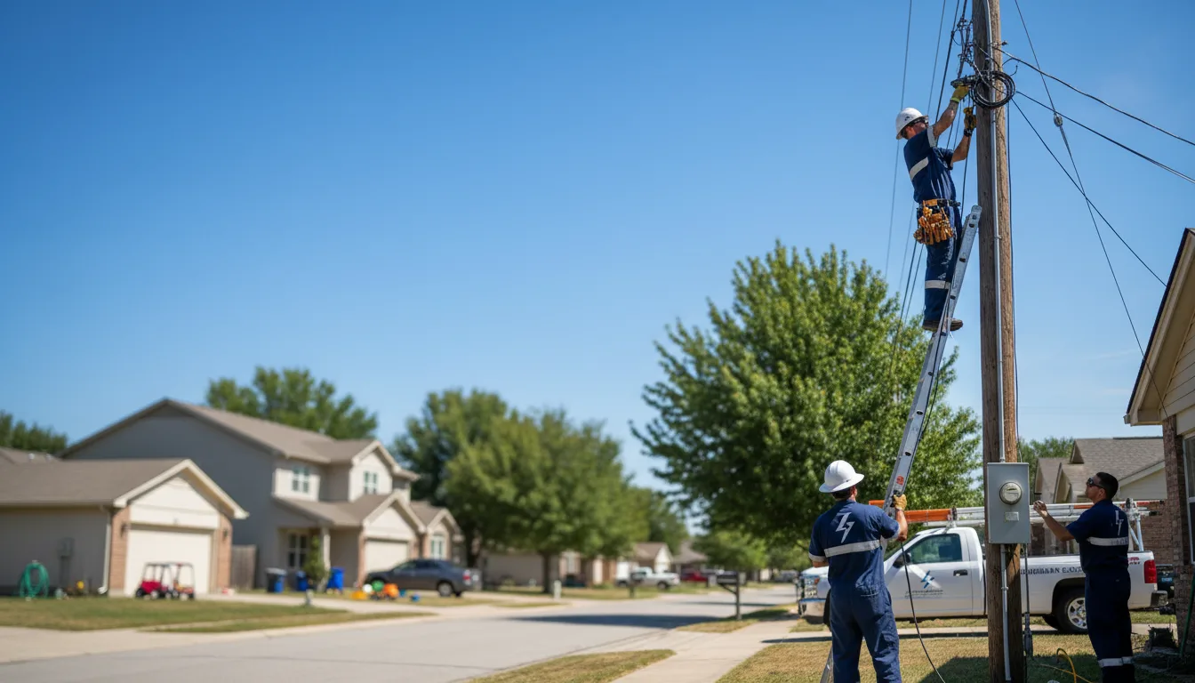 Residential electrician providing installation services in Lawton, ND